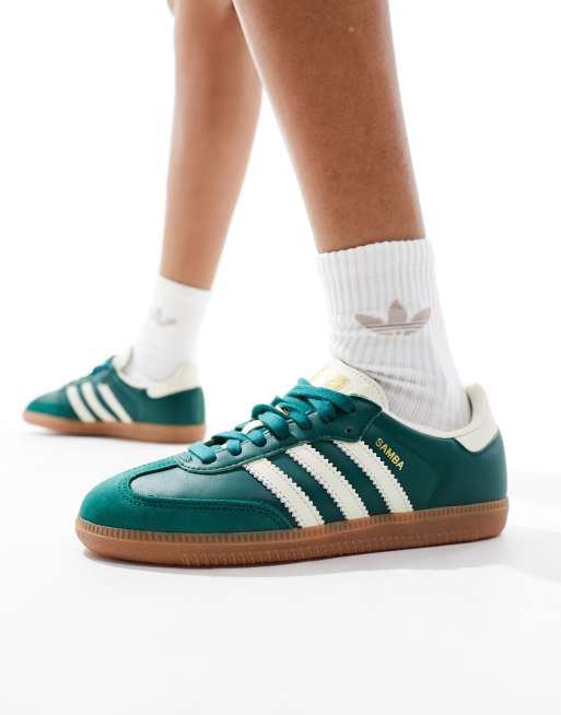adidas Originals Samba OG sneakers in collegiate green and