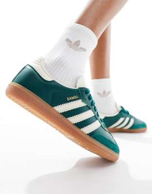 adidas gazelle silver green womens Adidas Samba OG Off White Collegiate Green – Coproom