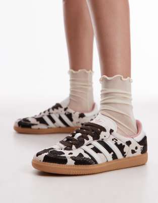 adidas Originals Samba OG sneakers in cow print- exclusive to ASOS
