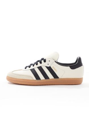 adidas Originals Samba OG trainers in cream and black