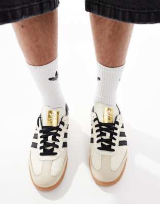 adidas Originals Samba OG trainers in cream and black