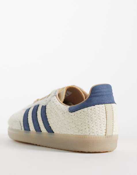 adidas Originals Samba OG sneakers in crème en blauw - view 1