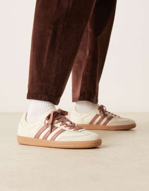 adidas Originals - Samba OG - Sneakers in crème en bruin