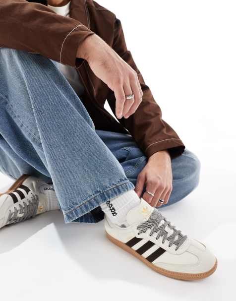 adidas Originals - Samba OG - Sneakers in crème en donkerbruin - view 1