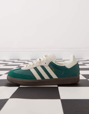 adidas gazelle silver green womens Adidas Samba OG Dark Green