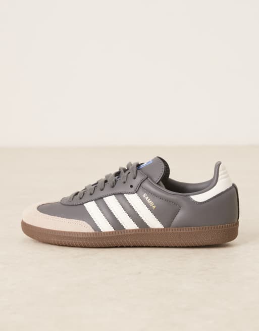 adidas Originals Samba OG sneakers in dark grey and white | ASOS