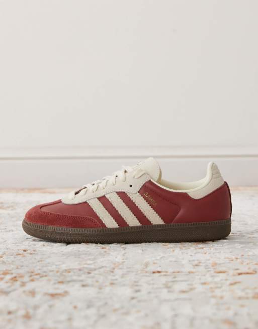 adidas Originals Samba OG sneakers in dark red