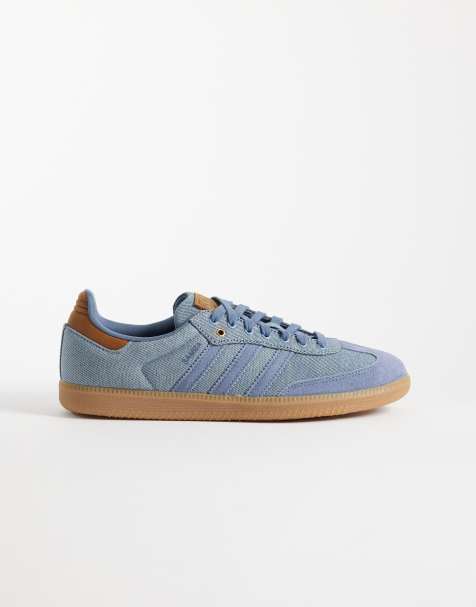 adidas Originals Samba OG sneakers in denim and brown - view 1