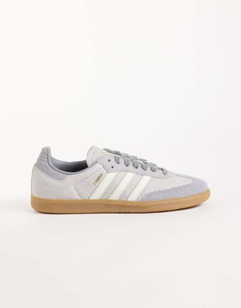 adidas Originals Samba OG sneakers in gray and off white - view 1