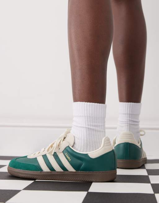 adidas Originals - Samba OG - Sneakers in groen en beige