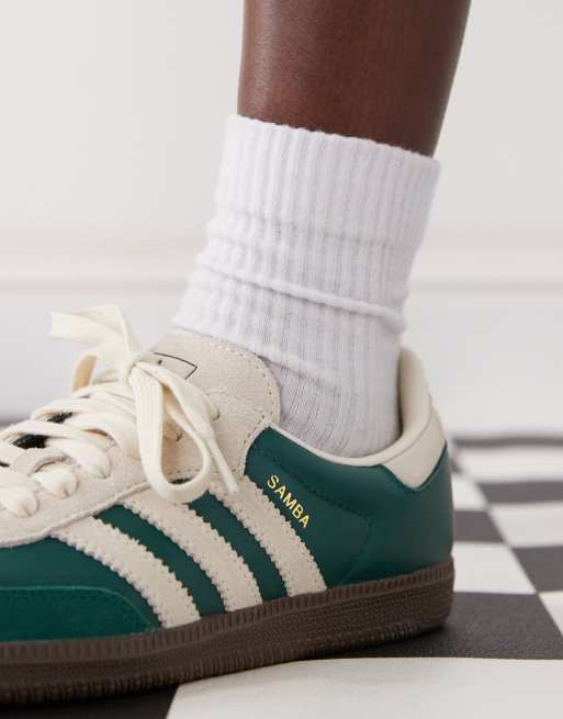adidas Originals - Samba OG - Sneakers in groen en beige