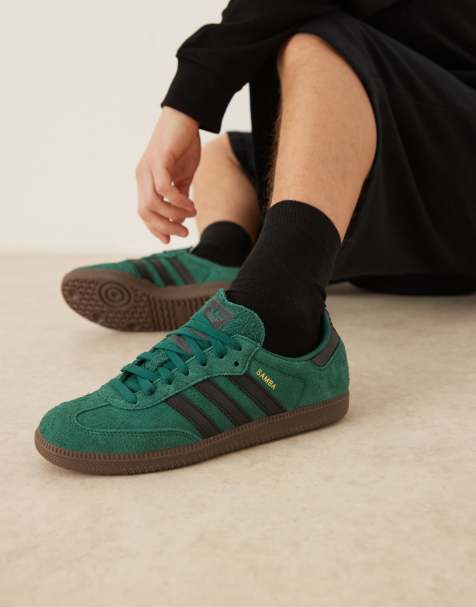 adidas Originals Samba OG sneakers in green and black - view 1