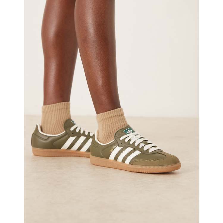 adidas Originals Samba OG sneakers in khaki | ASOS