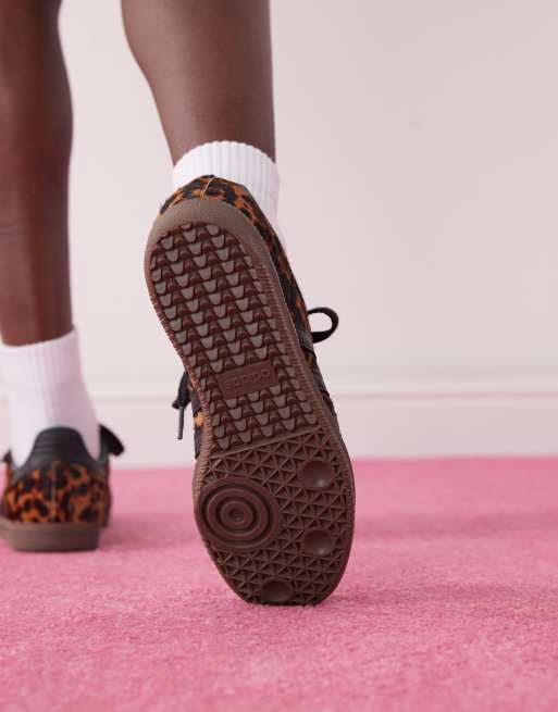 adidas gazelle silver green womens Back 70 Cloud in Leopard Camel White Sneakers 40 / Leopard Camel White