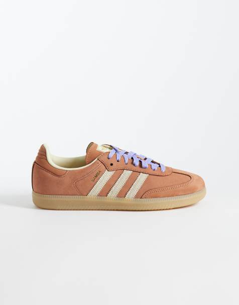 adidas Originals Samba OG sneakers in light brown and off white - view 1