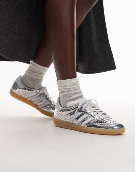 adidas gazelle silver green womens adidas Originals Samba OG Women's Ftwr White/Ftwr White/Grey One Shoes, Size: 5