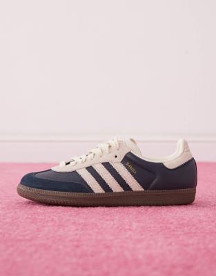 adidas gazelle silver green womens Adidas Samba OG Night Navy Gum – Newcop main image 0