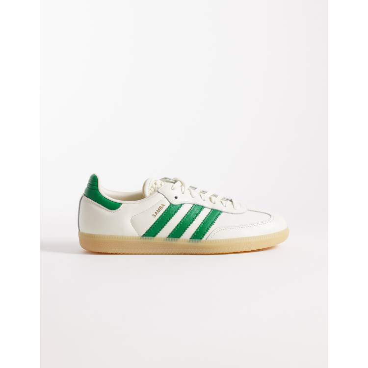 adidas gazelle silver green womens adidas Samba MN (White/Green/Gum) 8 main image 0