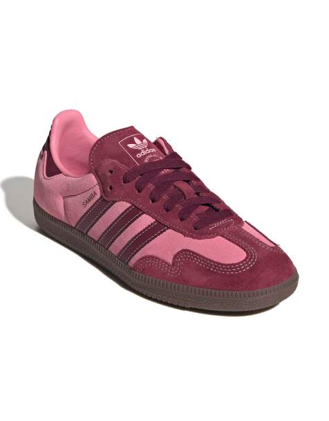 adidas Originals Samba OG sneakers in pink and burgundy - view 1