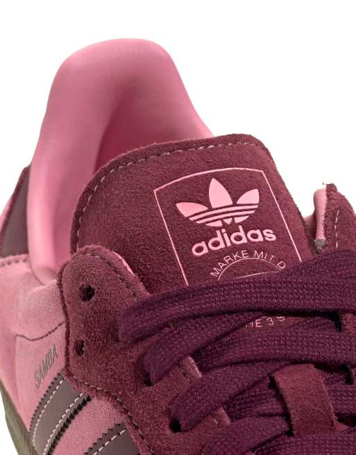 Adidas Men\'s Pink and Burgundy Athletic Shoes Adidas Men main image 4