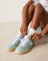 adidas Originals Samba OG sneakers in sage green tweed