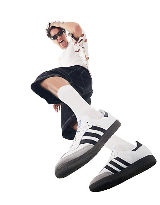 adidas Originals Samba OG sneakers in white and black