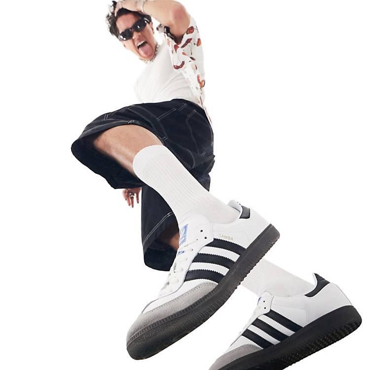 adidas Originals Samba OG sneakers in white and black | ASOS