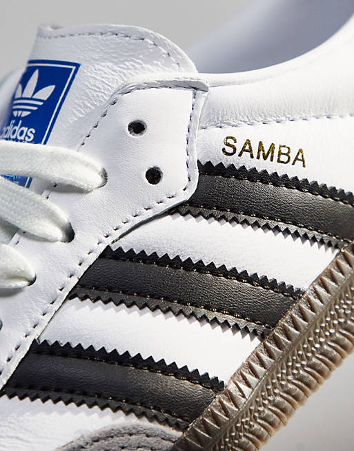adidas Originals Samba OG sneakers in white and black