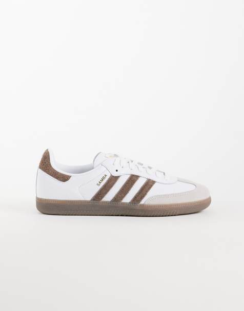 adidas Originals Samba OG sneakers in white and brown - view 1