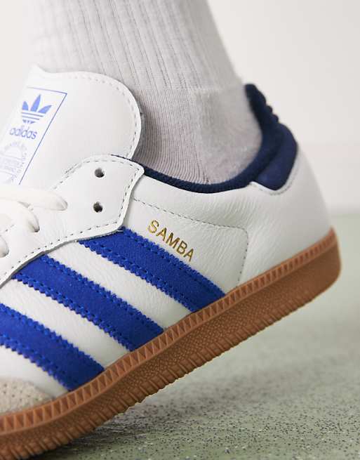 adidas gazelle silver green womens Men's adidas Originals Samba OG Shoes White / Lucid Blue / Gum