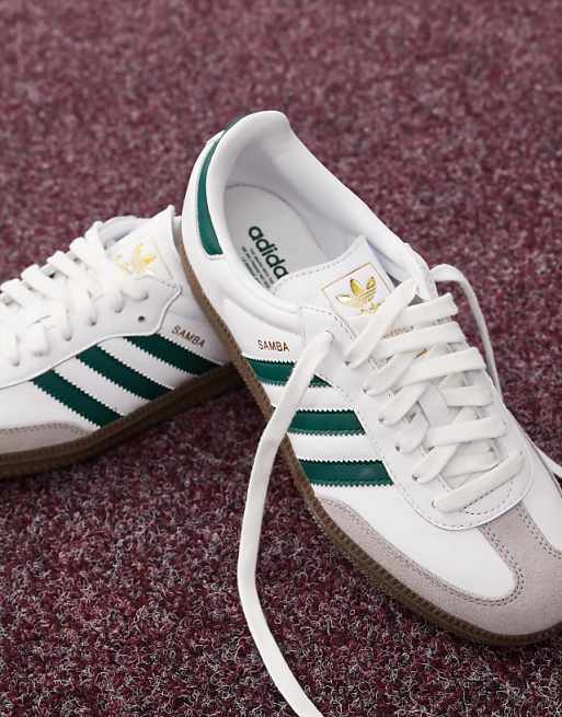 adidas gazelle silver green womens Adidas Samba OG Shoes-Cloud White / Core Black/ Clear Granite – Active Athlete 88 main image 0