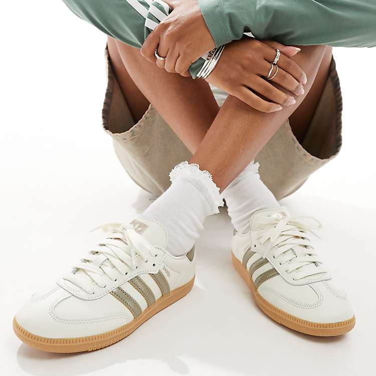 adidas gazelle silver green womens Women's Samba White/Black/Red Tradehome Shoes