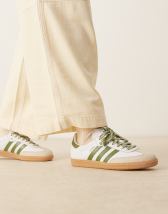 adidas Originals Samba OG sneakers in white and mauve