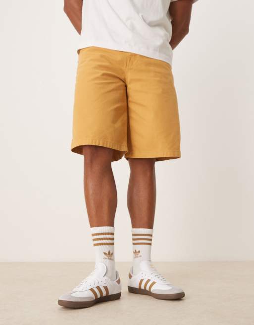 adidas Originals Samba OG sneakers in white and mustard