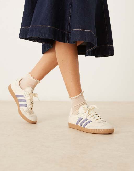 adidas gazelle silver green womens Adidas Women's Samba White/Black – Tip Top Shoes of New York main image 1
