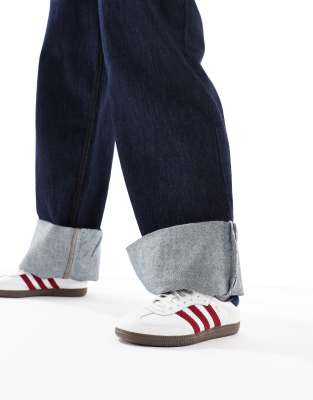 adidas Originals Samba Og Sneakers In White And Red ASOS