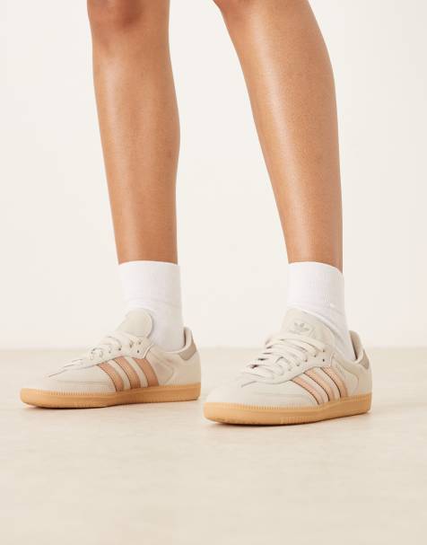adidas Originals Samba OG sneakers in white and rose gold - view 1