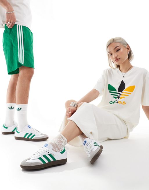 adidas Originals - Samba OG - Sneakers in wit en groen