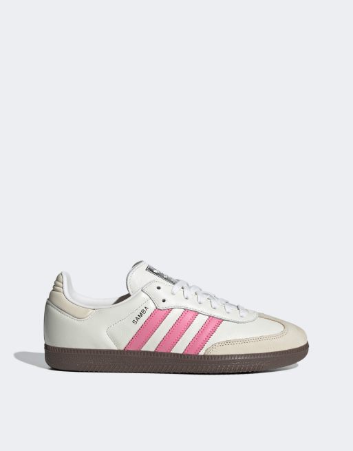 Adidas wit met roze sale