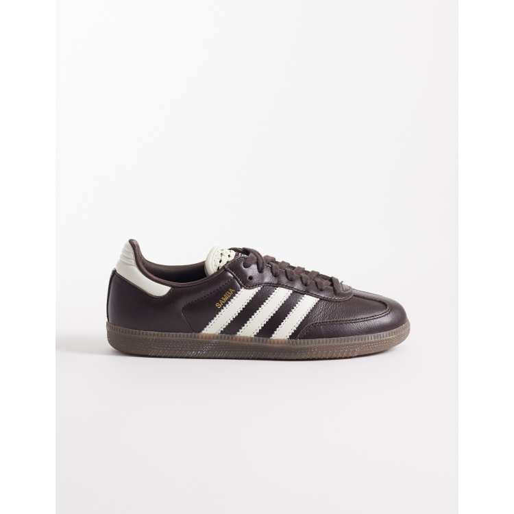 adidas Originals - Samba OG - Sneakers marroni con linguetta all'uncinetto  | ASOS