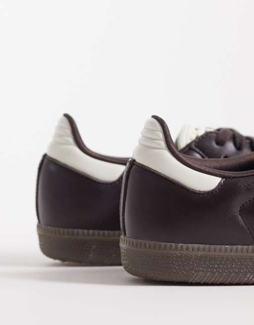adidas Originals - Samba OG - Sneakers marroni con linguetta all'uncinetto  | ASOS