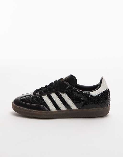 adidas Originals Samba OG sneakers with crochet detailing in black