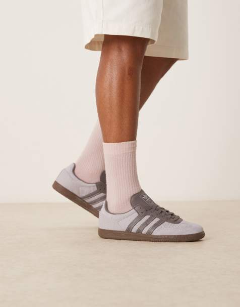 adidas Originals Samba OG sneakers with crochet detailling in purple - view 1