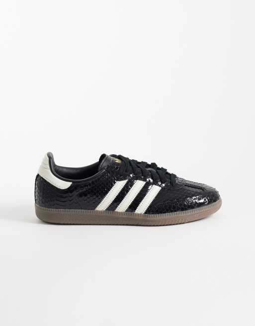 adidas Originals - Samba OG - Sorte sneakers med krokodilleprint | ASOS