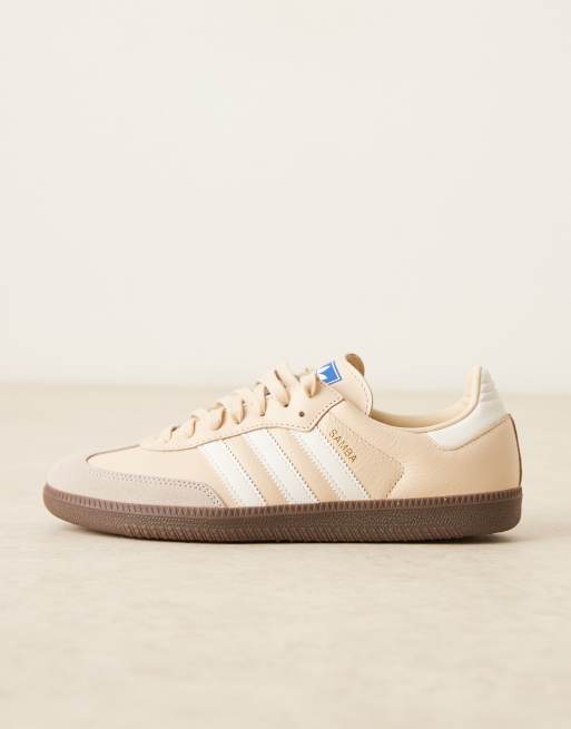 adidas Originals Samba OG trainers in beige and white | ASOS