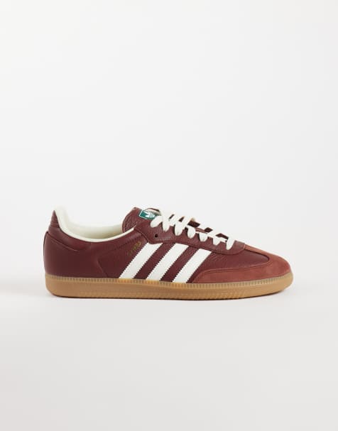 adidas Originals Samba OG trainers in brown and white - view 1