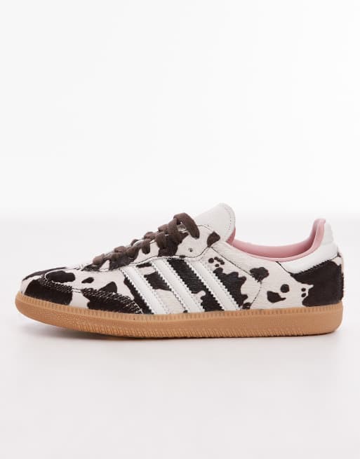 adidas Originals Samba OG trainers in cow print- exclusive to ASOS