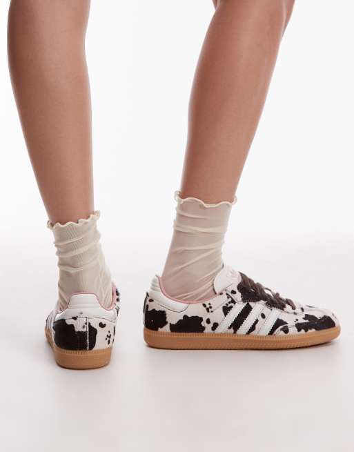 adidas Originals Samba OG trainers in cow print- exclusive to ASOS