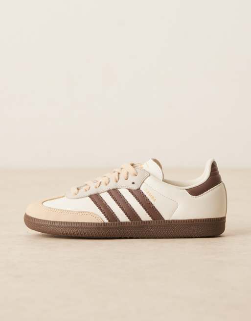 adidas Originals Samba OG trainers in cream and brown