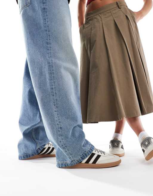adidas Originals Samba OG trainers in cream and dark brown